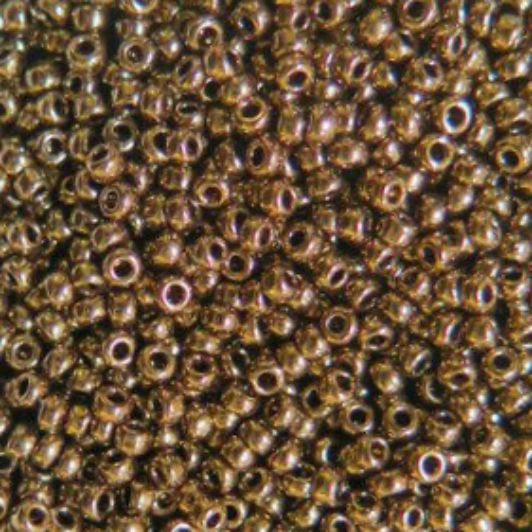 Metallic Bronze - Miyuki 15/0 Seed Beads, 3 inch tube